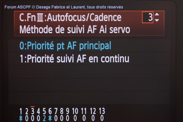 Réglages de l'appareil