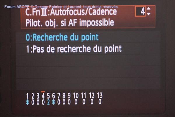 Réglages de l'appareil